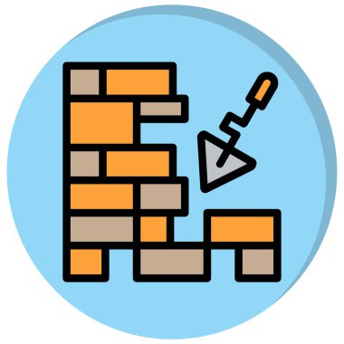 inşaat simgesi vektör illüstrasyonu