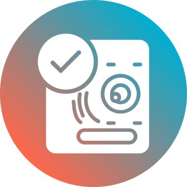 belge düz vektör simgesi