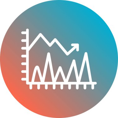 grafik ikonu vektör illüstrasyonu