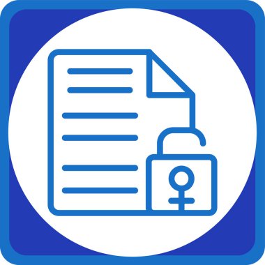 belge simgesi, vektör çizimi