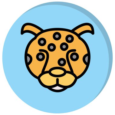 hayvan hayvan hayvan hayvan ikonu vektör illüstrasyonu