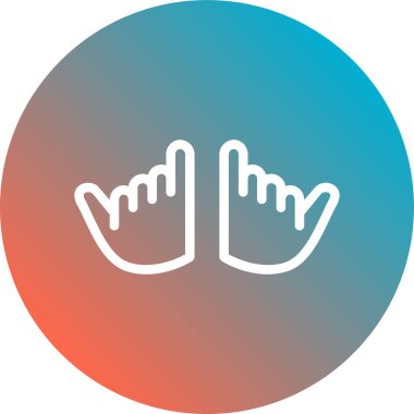 El hareketi, ikon vektör illüstrasyon tasarımı