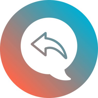 Sohbet simgesi vektör illüstrasyonu