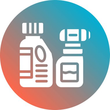 İlaç ikonu, satır simgesi, vektör illüstrasyonu