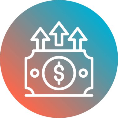 İş ve finans simgesinin vektör illüstrasyonu