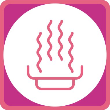 Sıcak içecek ikonu. vektör illüstrasyonu