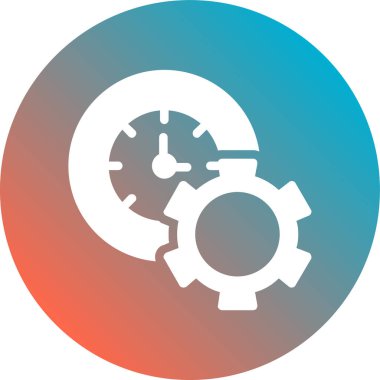 Bir dişli simgesini vektör çizim