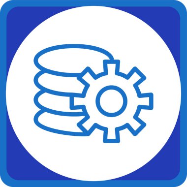 dişli simgesi vektör illüstrasyonu.