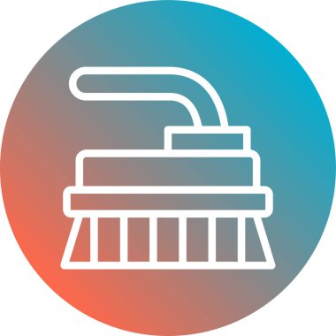 İzole edilmiş tek bir su yıkama simgesinin vektör çizimi