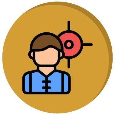 avatar. Web simgesi basit illüstrasyon