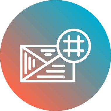 Zarf. Web simgesi basit illüstrasyon