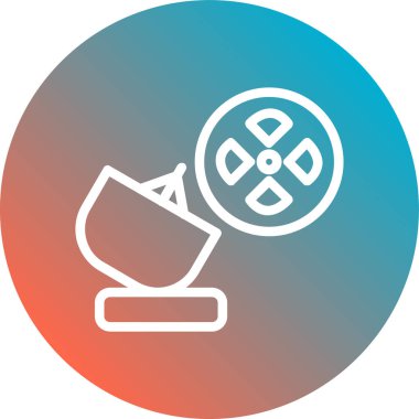 Uzun gölgeli yaprak ikonlu beyaz çay fincanı. Yeşil daire düğmesi. vektör.