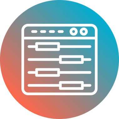 seo modern simgesinin vektör illüstrasyonu