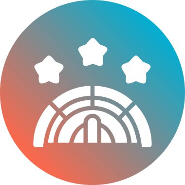 yıldız simgesi soyut bir grupta izole edildi