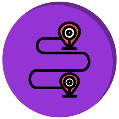 Harita işaretleyici. Basit tasarım