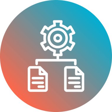 Vektör illüstrasyonu, dişli simgesi