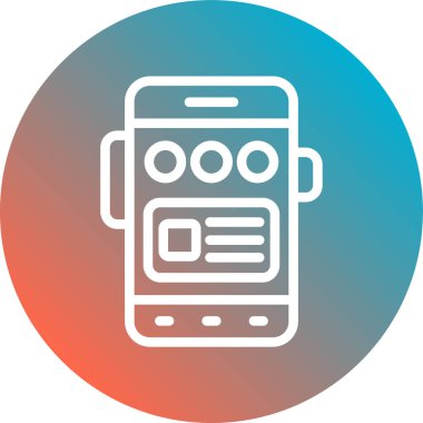 akıllı telefon simgesi vektör illüstrasyonu