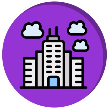 Gökdelen. Web simgesi basit tasarım