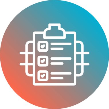 Moda düz biçimli pano simgesi mavi arkaplanda izole edildi