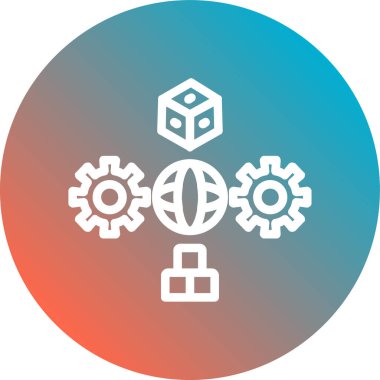 Vektör illüstrasyonu, silo simgesi