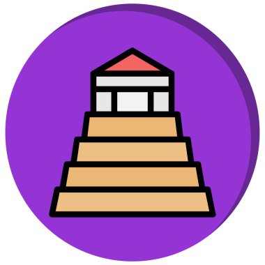 piramit simgesi vektör çizimi