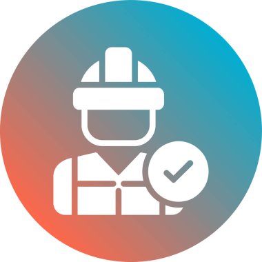 İnşaat işçisinin vektör çizimi