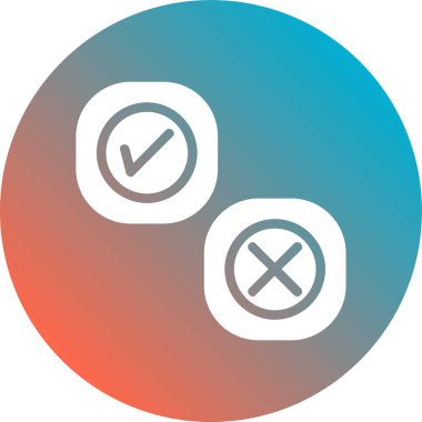 Tik tak. Web simgesi basit illüstrasyon