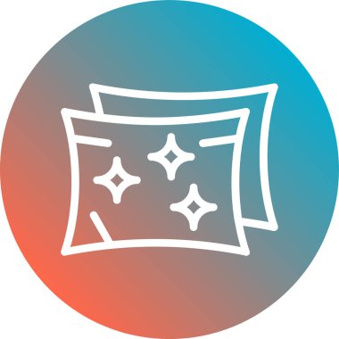 Bir çerçevenin bir simgesinin vektör illüstrasyonu