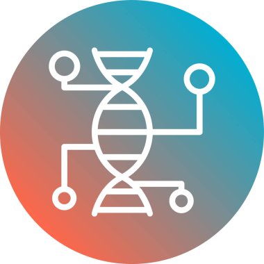 DNA simgesi vektör illüstrasyonu