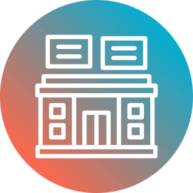 Modern simgenin vektör illüstrasyonu