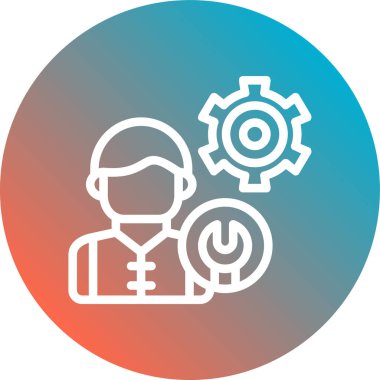 dişli ve iş vektör simgesi