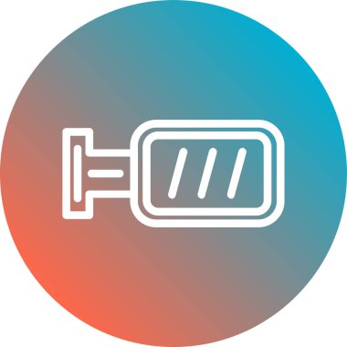 Pil simgesinin vektör illüstrasyonu