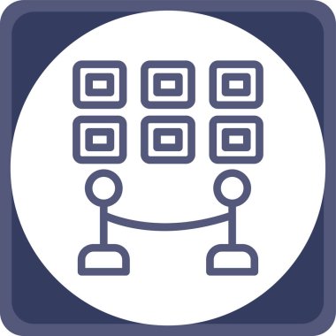 şebeke. Web simgesi basit illüstrasyon