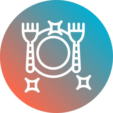 Gıda simgesinin vektör illüstrasyonu