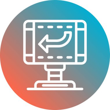 Vektör illüstrasyonu, simge ögesi biçimi