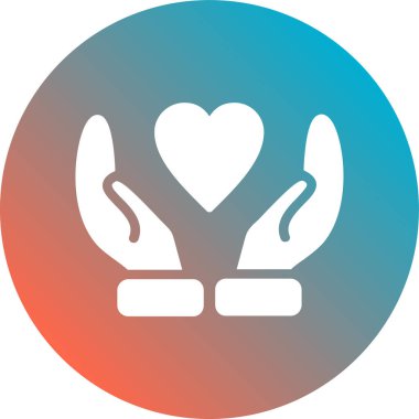 hayır kurumu vektör simgesi modern basit illüstrasyon