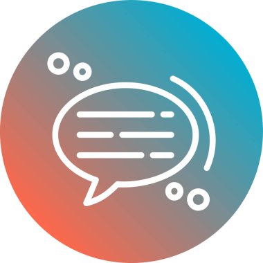 konuşma kabarcığı vektör çizimi