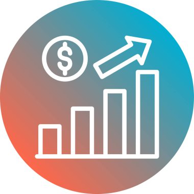 Dolar vektör sembolü düz simge