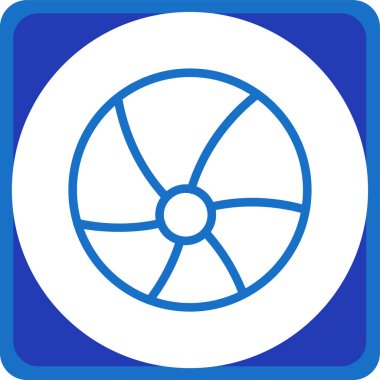 Bir çerçeve içinde türbin vektör simgesi