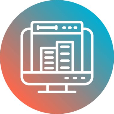 Modern simgenin vektör illüstrasyonu