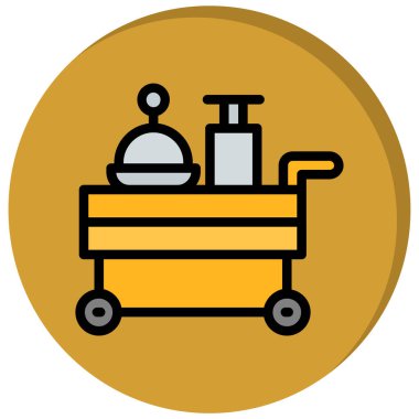 Gıda simgesinin vektör illüstrasyonu