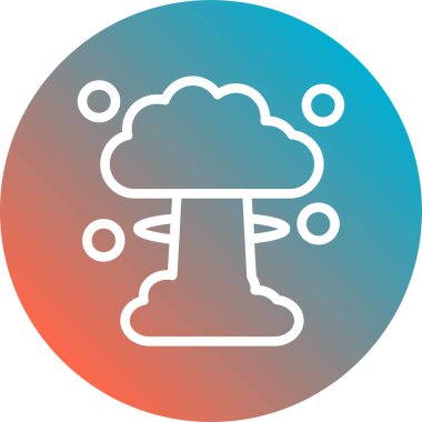 Bulut simgesi vektör illüstrasyonu