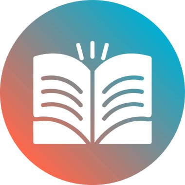 Kitap. Web simgesi basit illüstrasyon