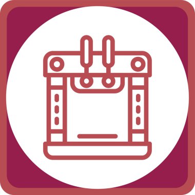 Takvim simgesinin vektör illüstrasyonu