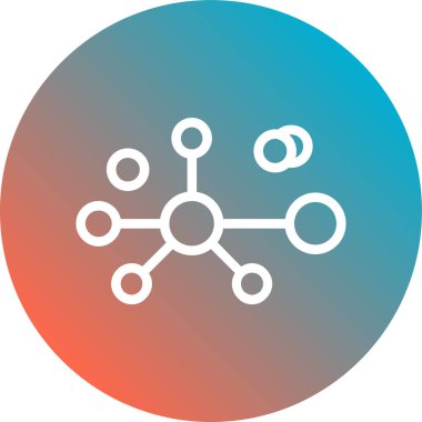 Benzersiz ağ vektör simgesi