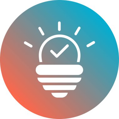 Moda biçimi izole edilmiş arkaplanda ampul simgesi