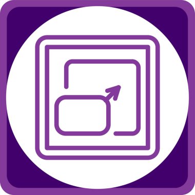 Bir web simgesinin vektör illüstrasyonu