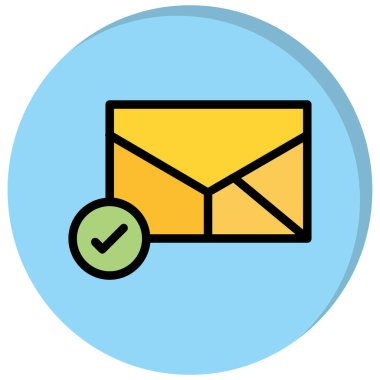 Mektup. Web simgesi basit illüstrasyon