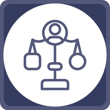 Hukuk simgesinin vektör illüstrasyonu