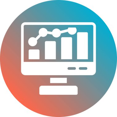 Gölgeli veri analizinin vektör simgesi